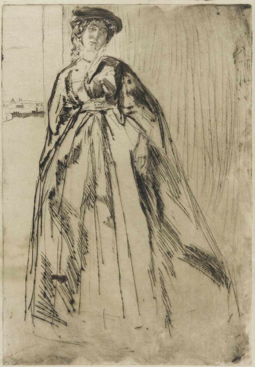 Finette, 1859 (कागज पर drypoint) (देखें 324643, 324644) द्वारा जेम्स एबॉट मैकनील व्हिस्लर