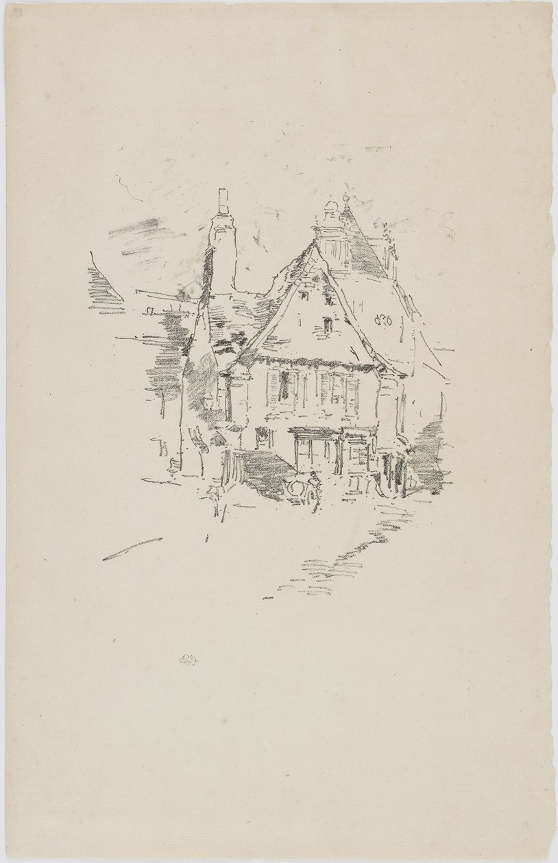 गेबल रूट्स, विट्रे, 1893 (पेपर पर लिथो) द्वारा जेम्स एबॉट मैकनील व्हिस्लर