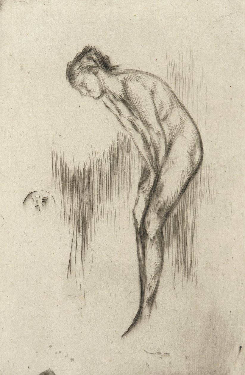 टिल्ली, एक मॉडल, 1873 (कागज पर drypoint) द्वारा जेम्स एबॉट मैकनील व्हिस्लर