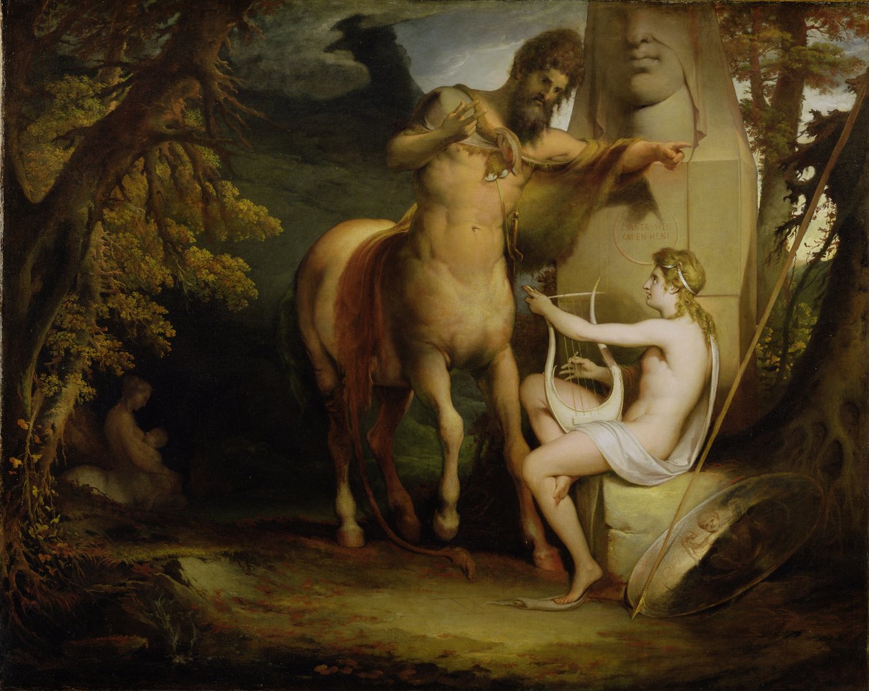 एच्लीस की शिक्षा, c.1772 द्वारा जेम्स बैरी