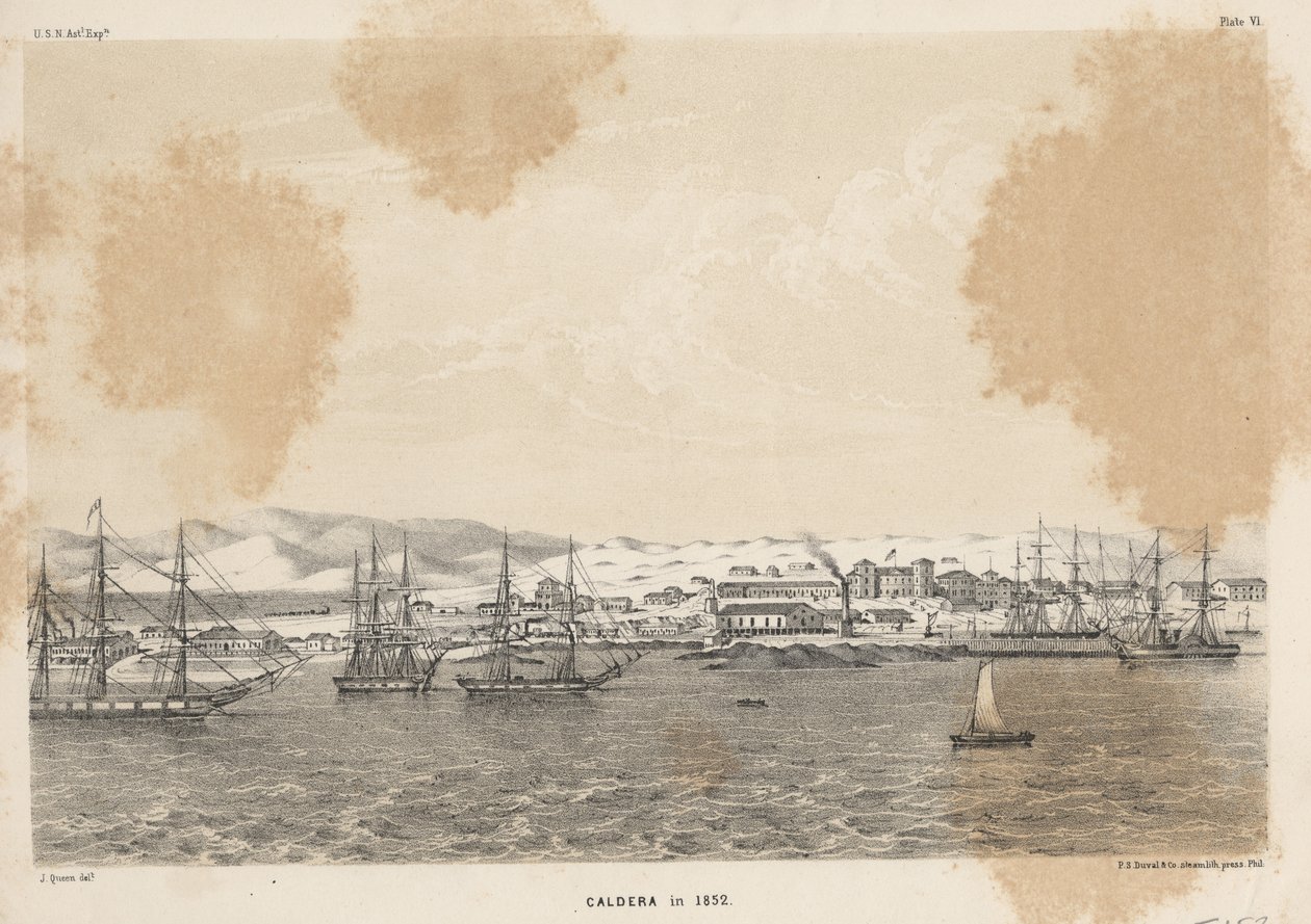 1852, 1855 में काल्डेरा द्वारा जेम्स फुलर रानी