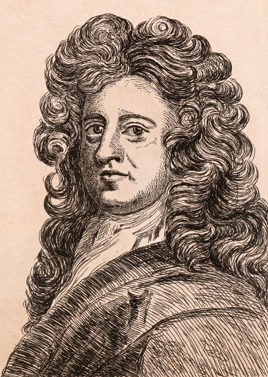 सर गॉडफ्रे नेलर, लंदन में 1817 में प्रकाशित f75 पोट्रेट्स ऑफ़ सेलिब्रेटेड पेंटर्स फ्रॉम ऑथेंटिक ओरिजिनल्स ’का चित्रण द्वारा जेम्स गर्टिन