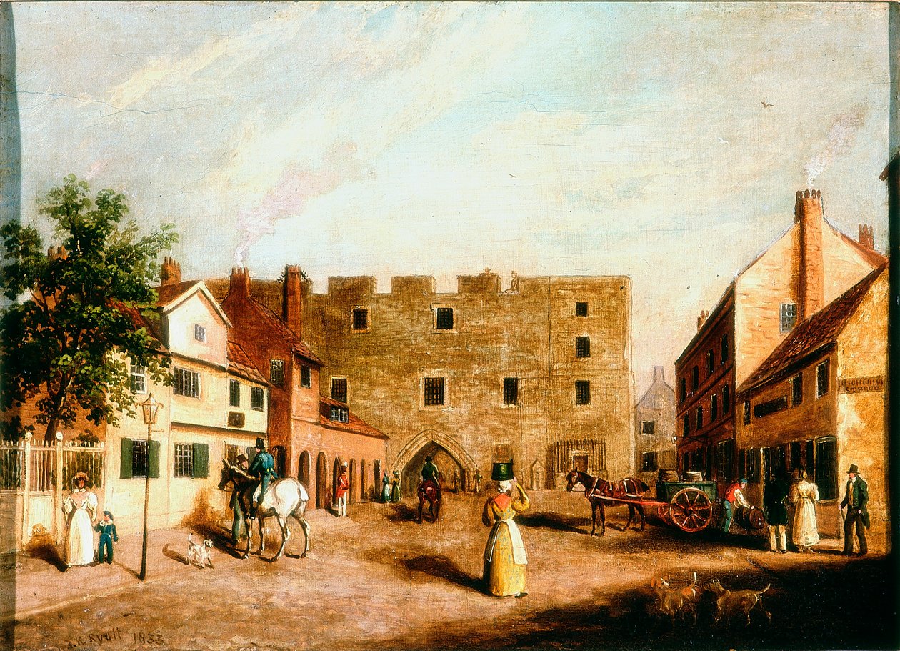 न्यूगेट, न्यूकैसल ऑन टाइन, c.1820 द्वारा जेम्स रसेल रयोट