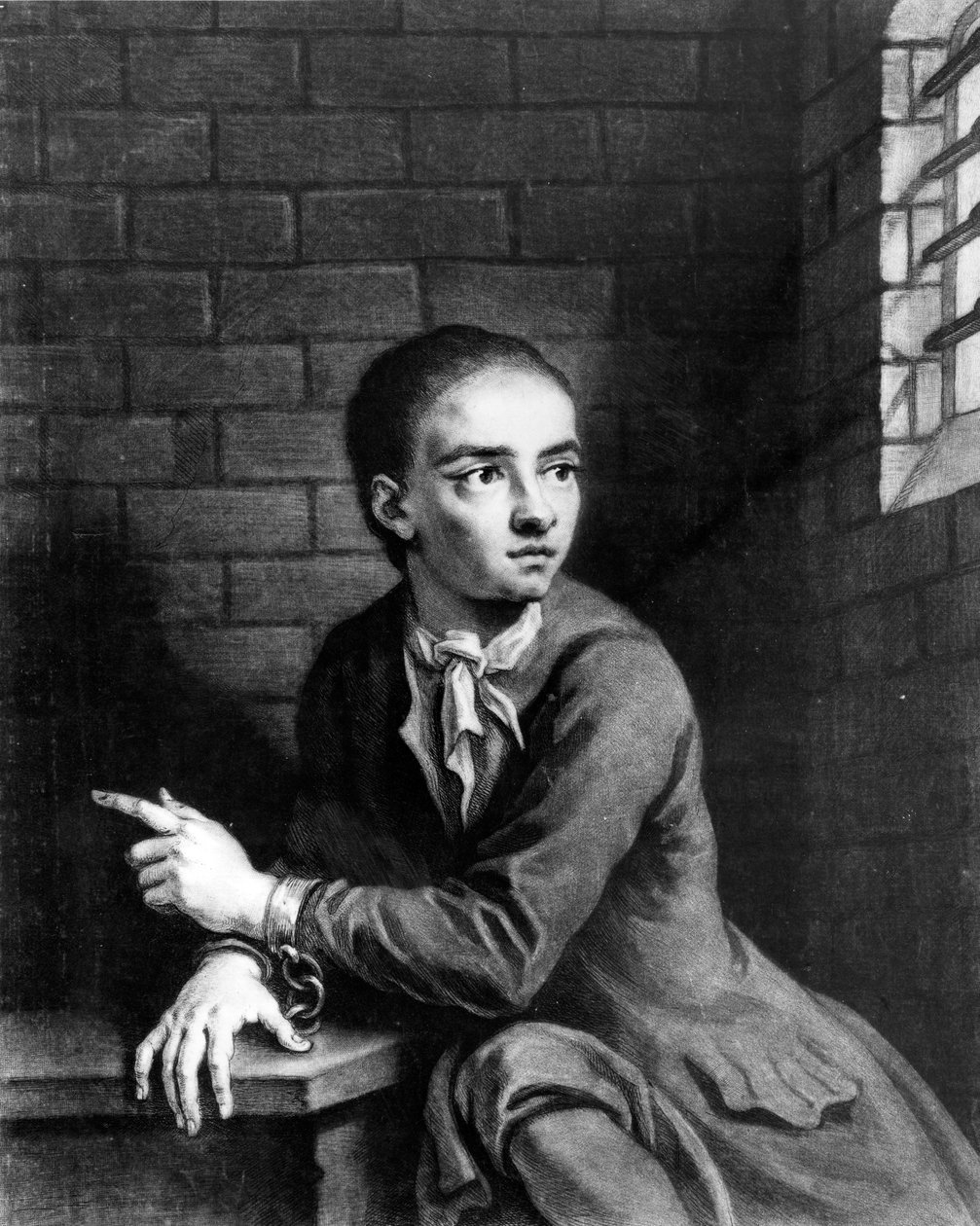 1728 में जॉर्ज व्हाइट द्वारा उत्कीर्ण जैक शेपर्ड द्वारा जेम्स थॉर्नहिल