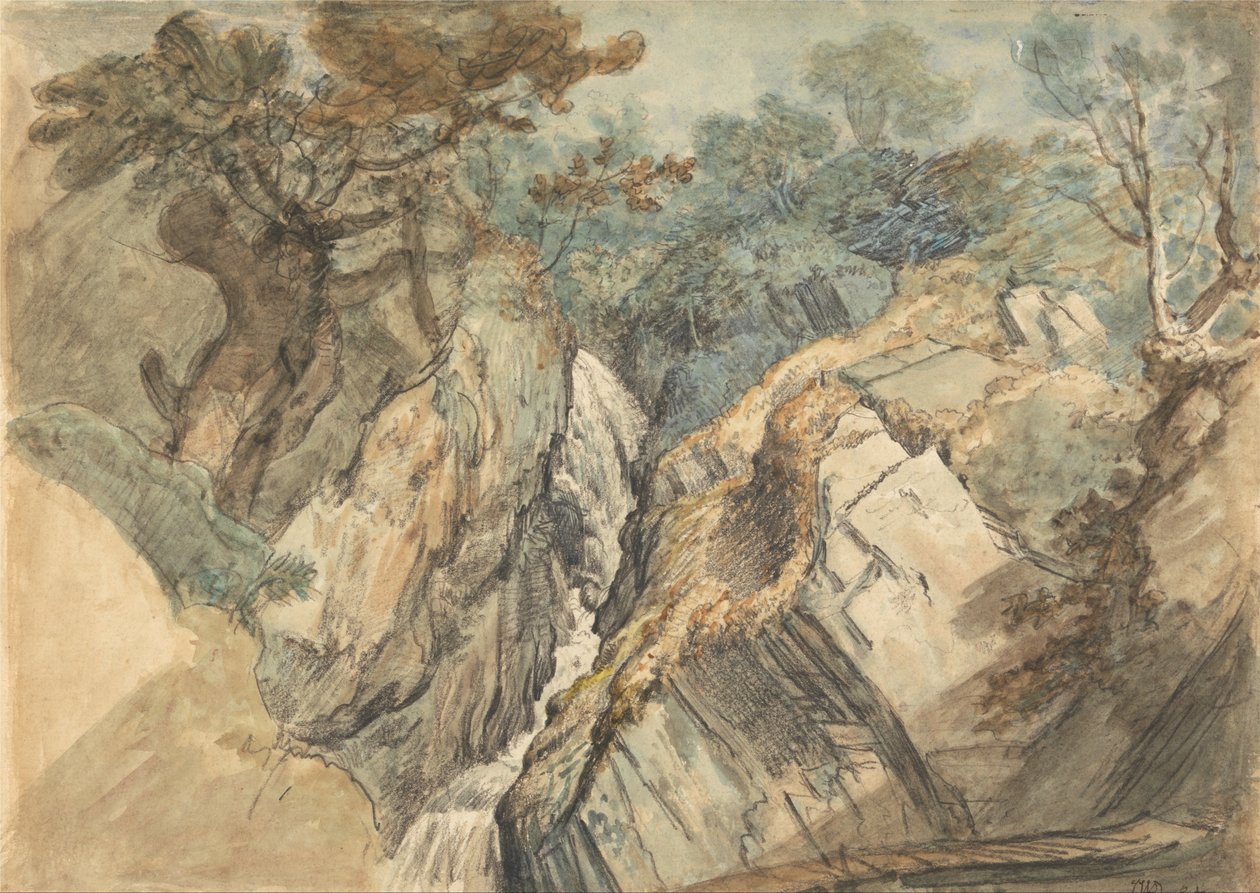 झरना, उत्तर वेल्स द्वारा जेम्स वार्ड