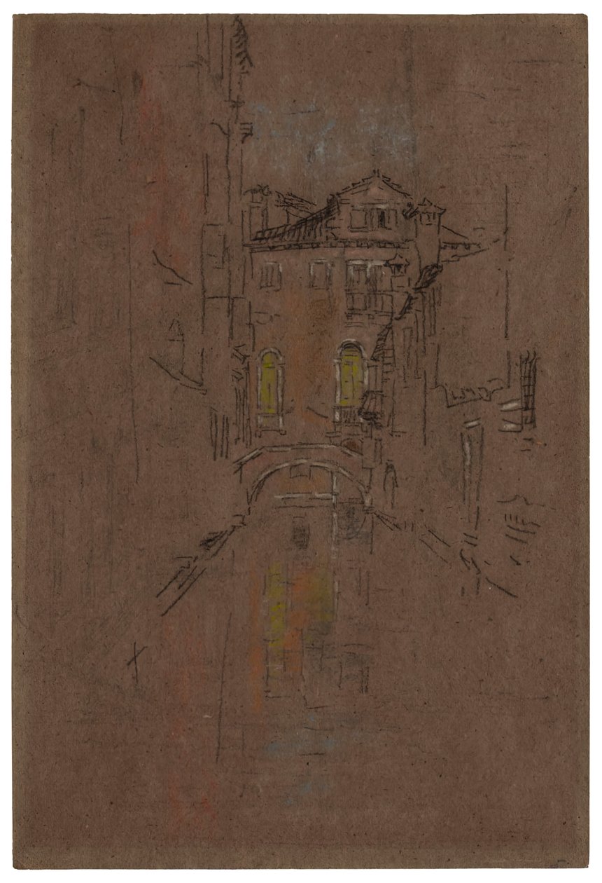एक विनीशियन नहर, 1879-1880। द्वारा जेम्स एबॉट मैकनील व्हिस्लर