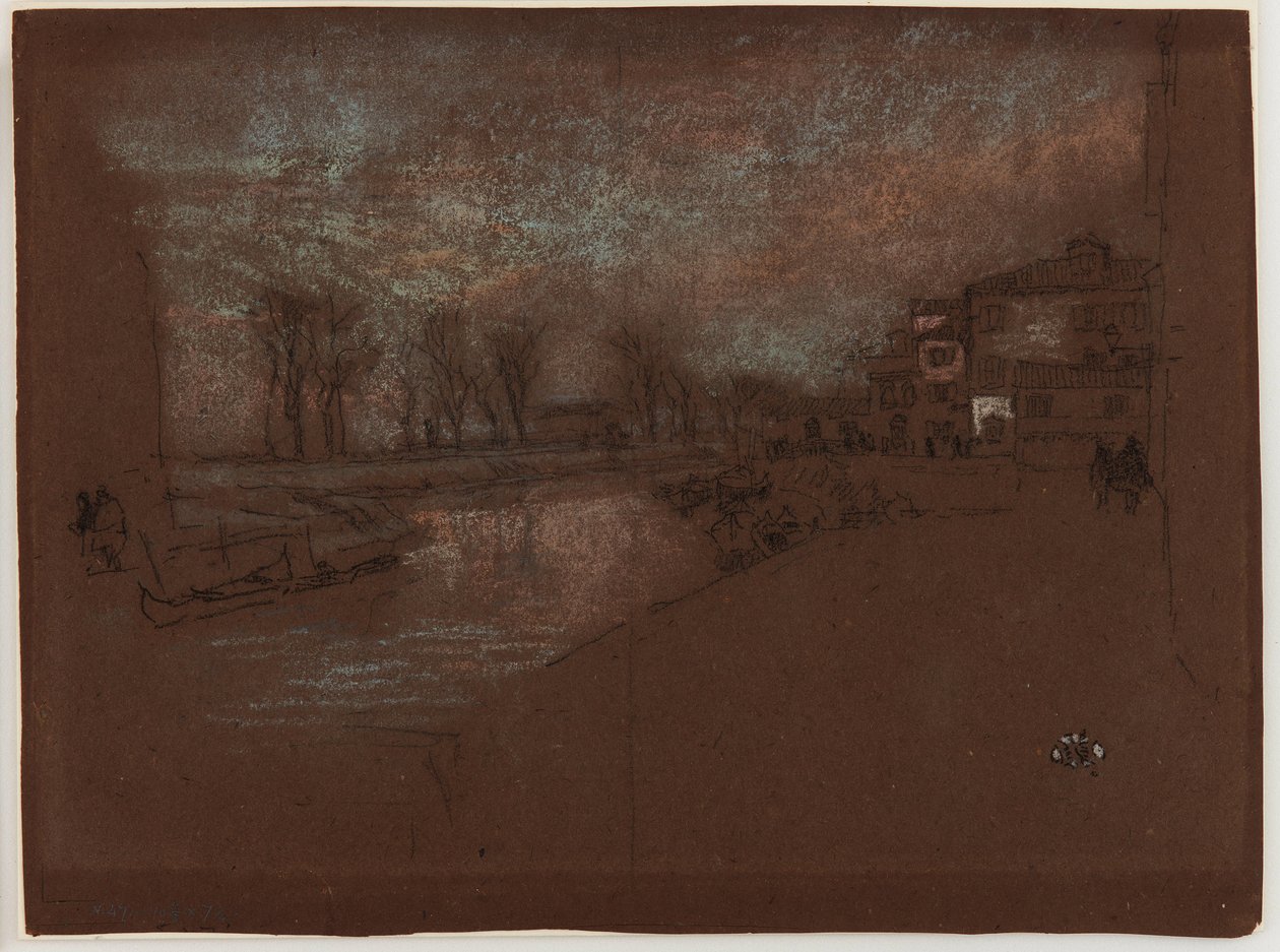 कैंपो स्टा। मार्ता - विंटर इवनिंग, 1879-1880। द्वारा जेम्स एबॉट मैकनील व्हिस्लर