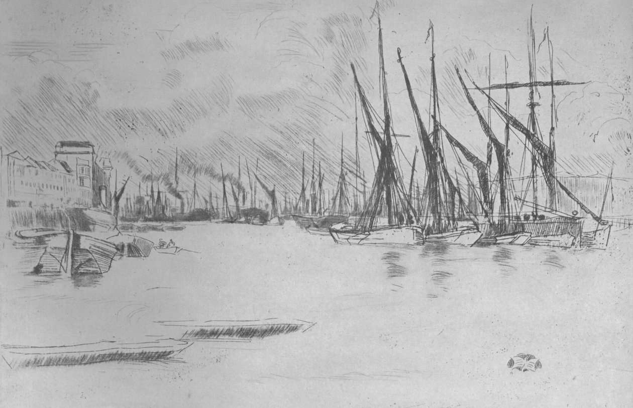 पिकल्ड-हेरिंग सीढ़ियों से, c1878, 1904 द्वारा जेम्स एबॉट मैकनील व्हिस्लर