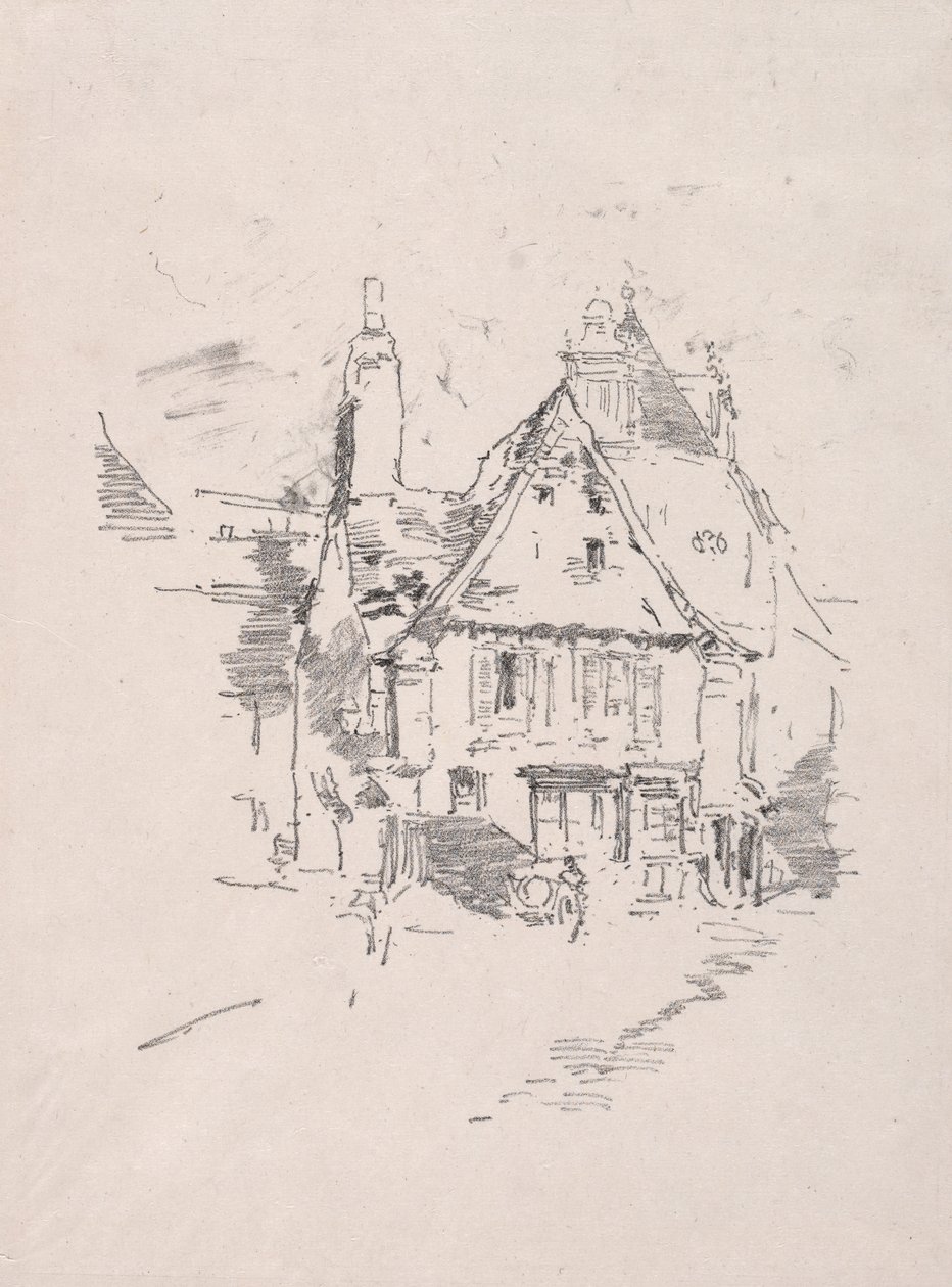 गेबल रूफ्स, विट्रे, 1893। द्वारा जेम्स एबॉट मैकनील व्हिस्लर