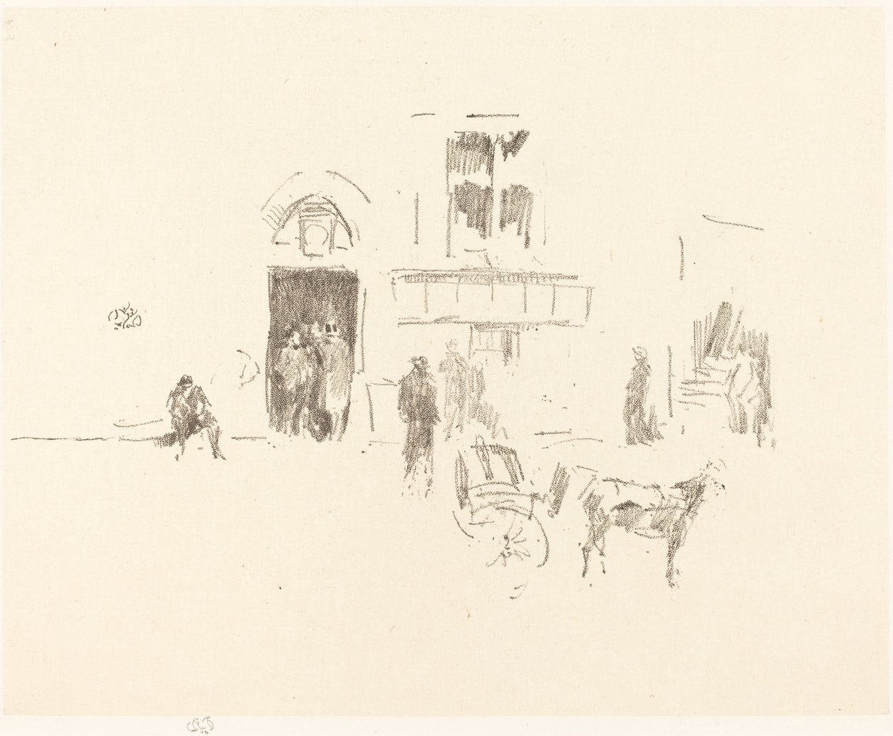 गेयटी स्टेज डोर, 18791887। द्वारा जेम्स एबॉट मैकनील व्हिस्लर