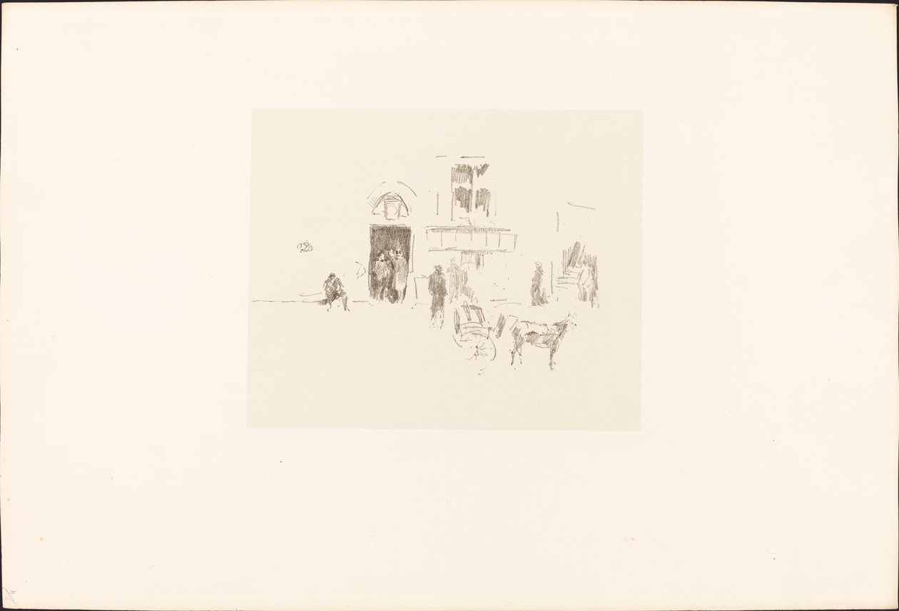 गेयटी स्टेज डोर, 18791887। द्वारा जेम्स एबॉट मैकनील व्हिस्लर