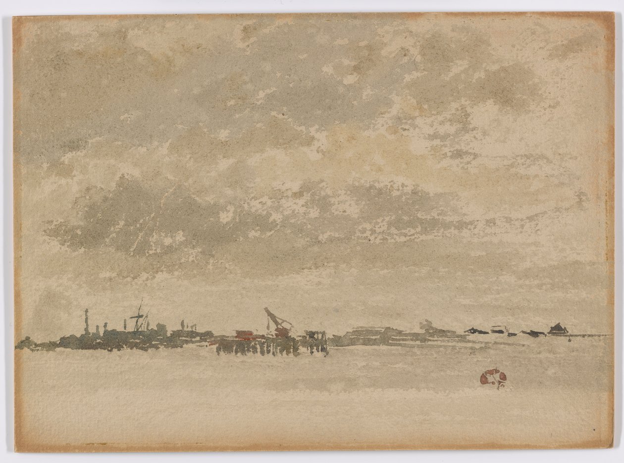 ग्रे और सिल्वर-पर्फ्लीट, 1881-1883। द्वारा जेम्स एबॉट मैकनील व्हिस्लर