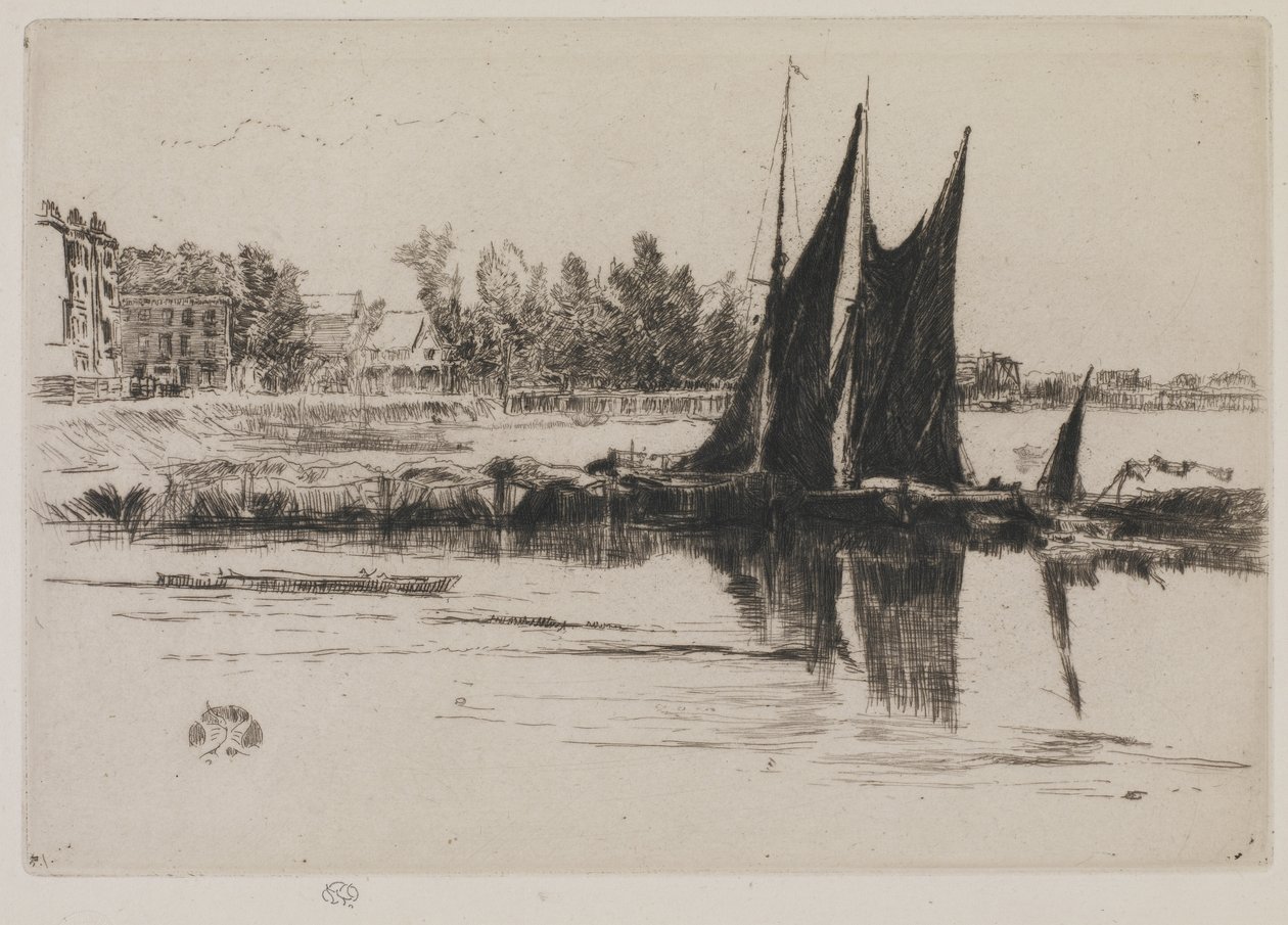 हर्लिंगलिंगम, 1859 (कागज पर नक़्क़ाशी) द्वारा जेम्स एबॉट मैकनील व्हिस्लर