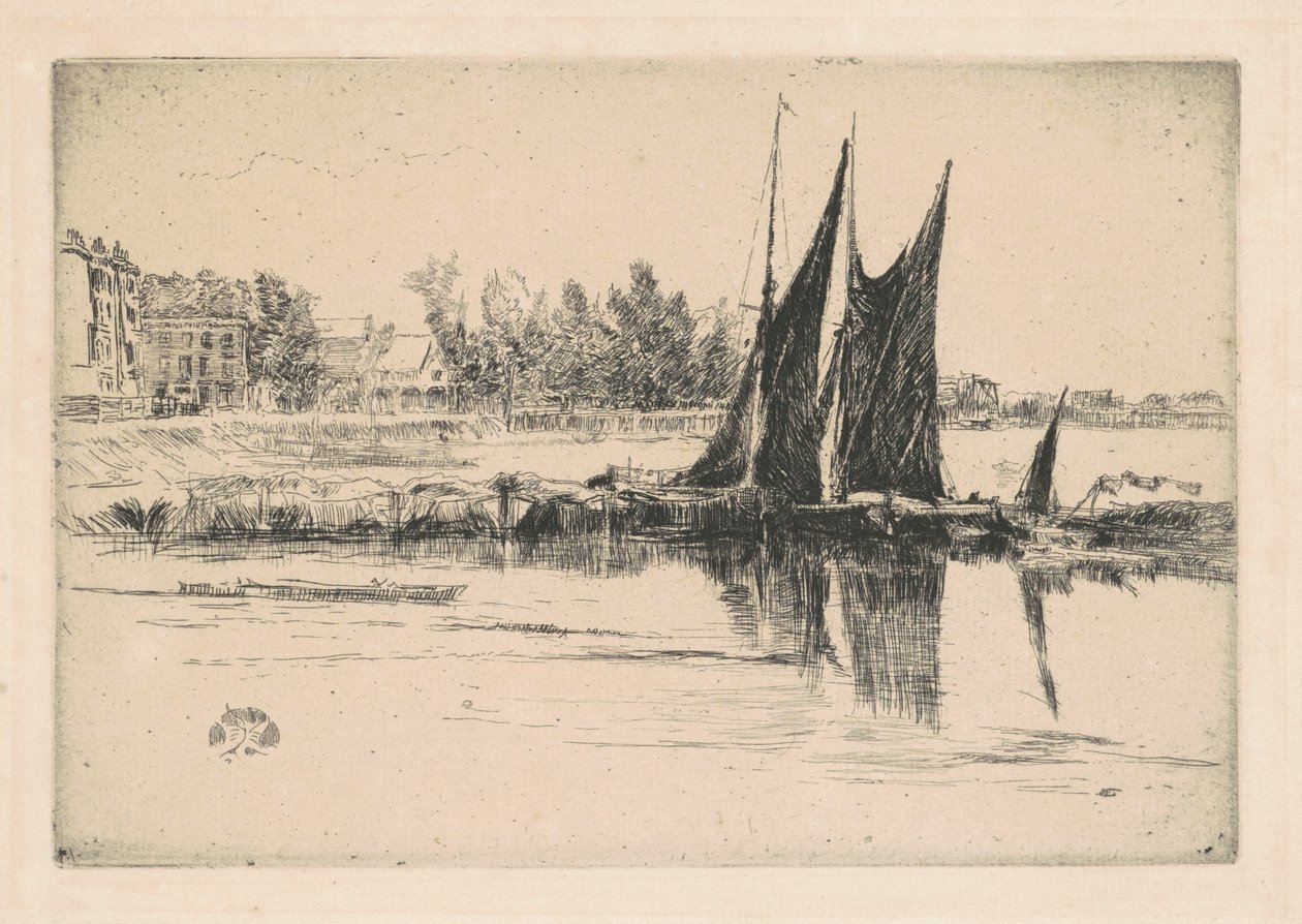 हर्लिंगम, 1879। द्वारा जेम्स एबॉट मैकनील व्हिस्लर