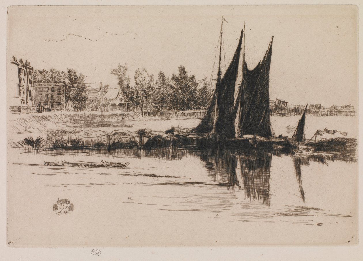 हर्लिंगम, 1879। द्वारा जेम्स एबॉट मैकनील व्हिस्लर