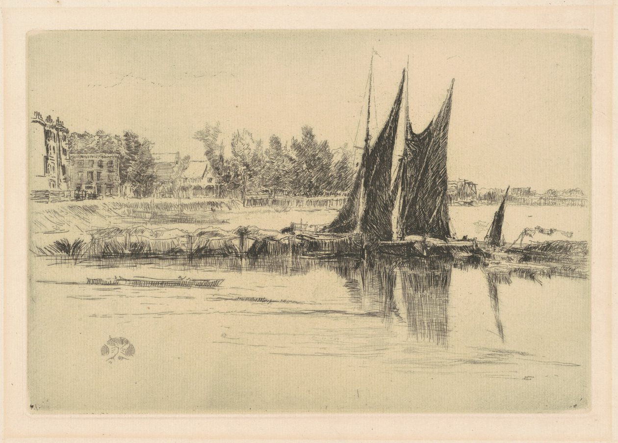 हर्लिंगम, 1879। द्वारा जेम्स एबॉट मैकनील व्हिस्लर