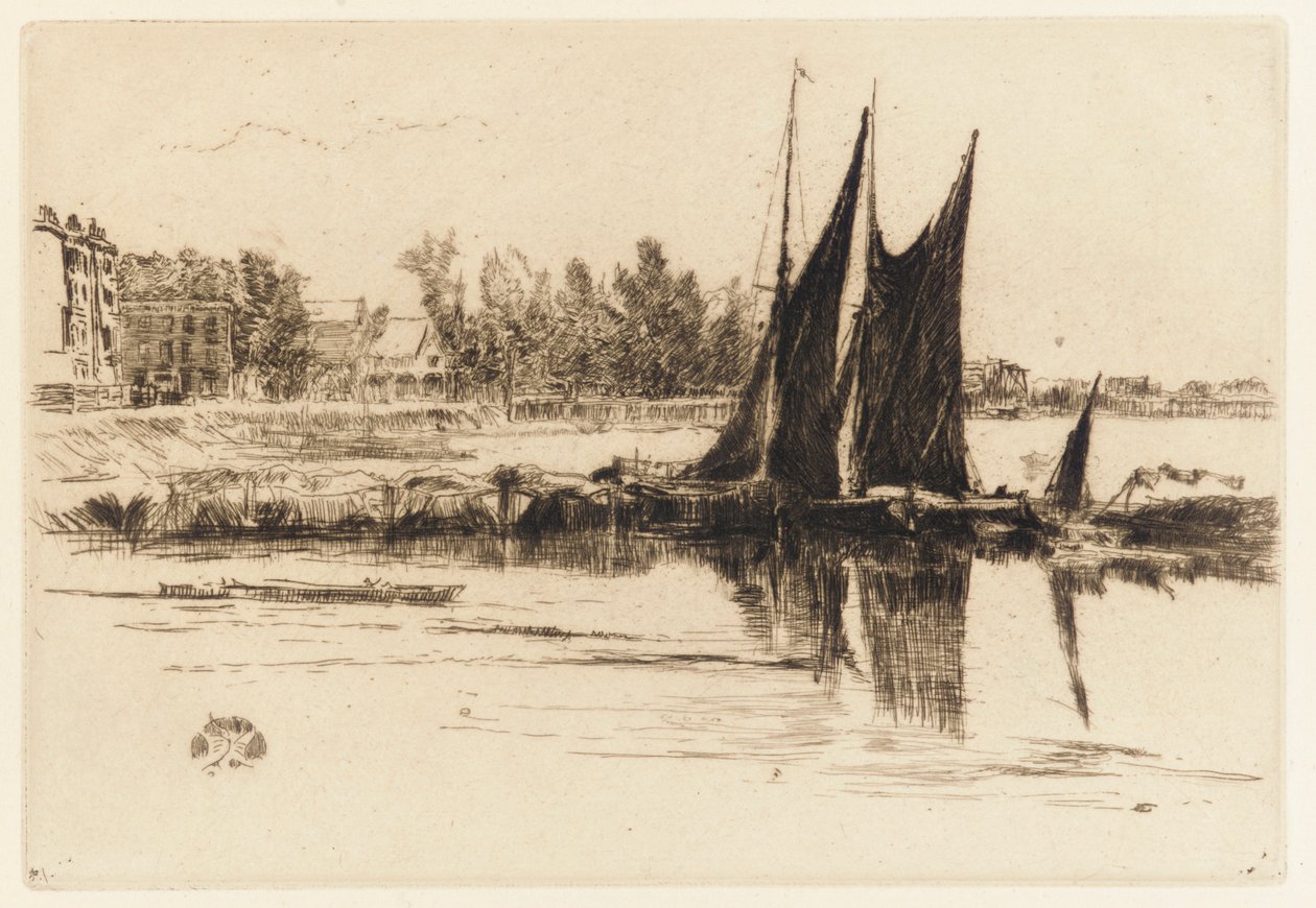 हर्लिंगम, 1879। द्वारा जेम्स एबॉट मैकनील व्हिस्लर