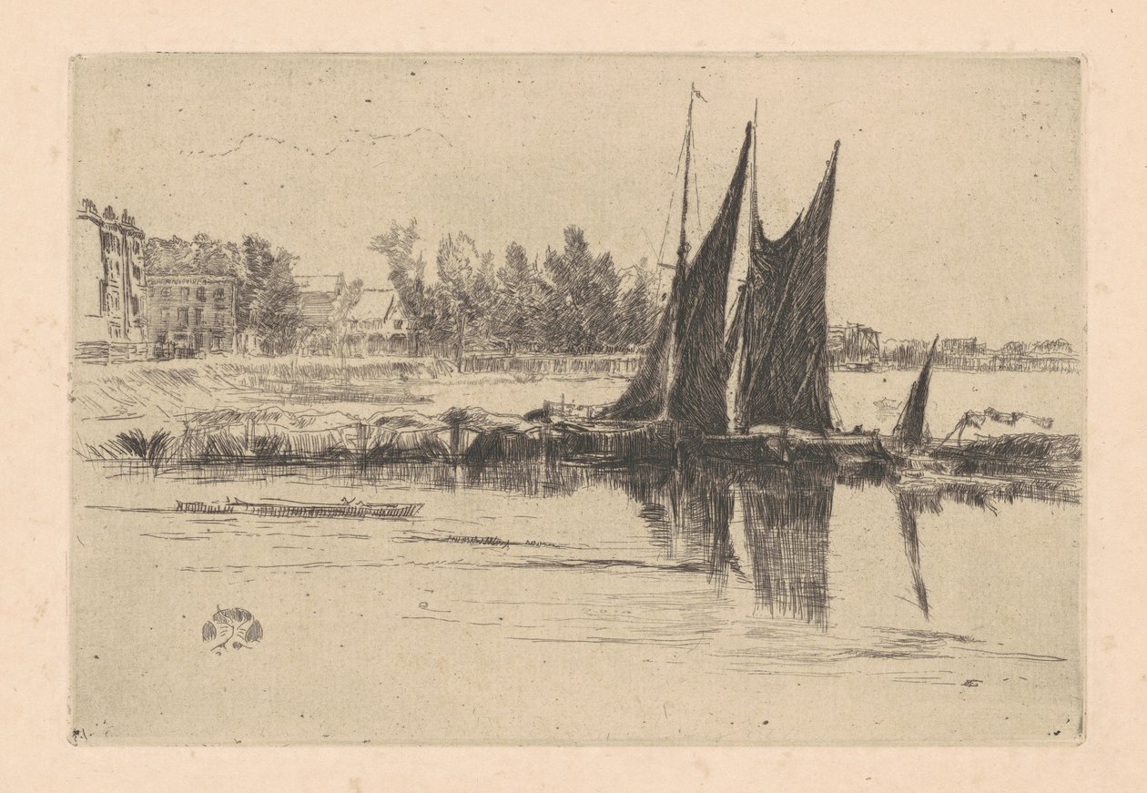 हर्लिंगम, 1879। द्वारा जेम्स एबॉट मैकनील व्हिस्लर