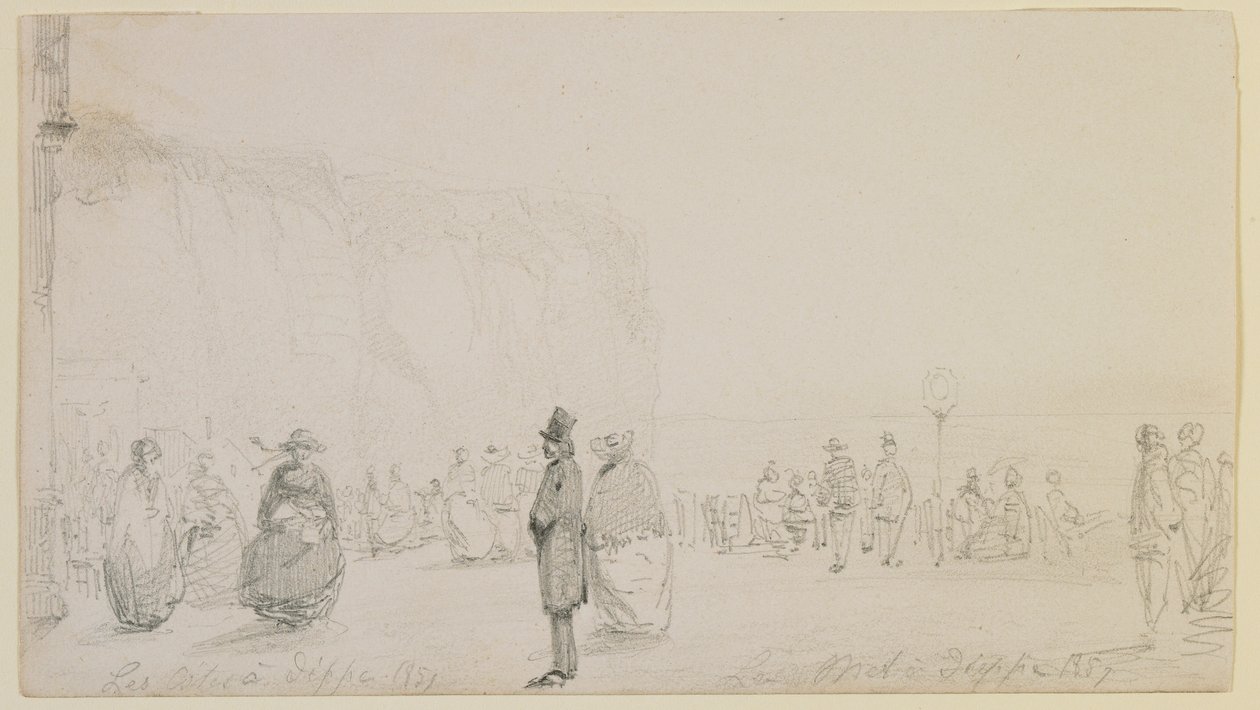 Dieppe, 1857 में तट। द्वारा जेम्स एबॉट मैकनील व्हिस्लर