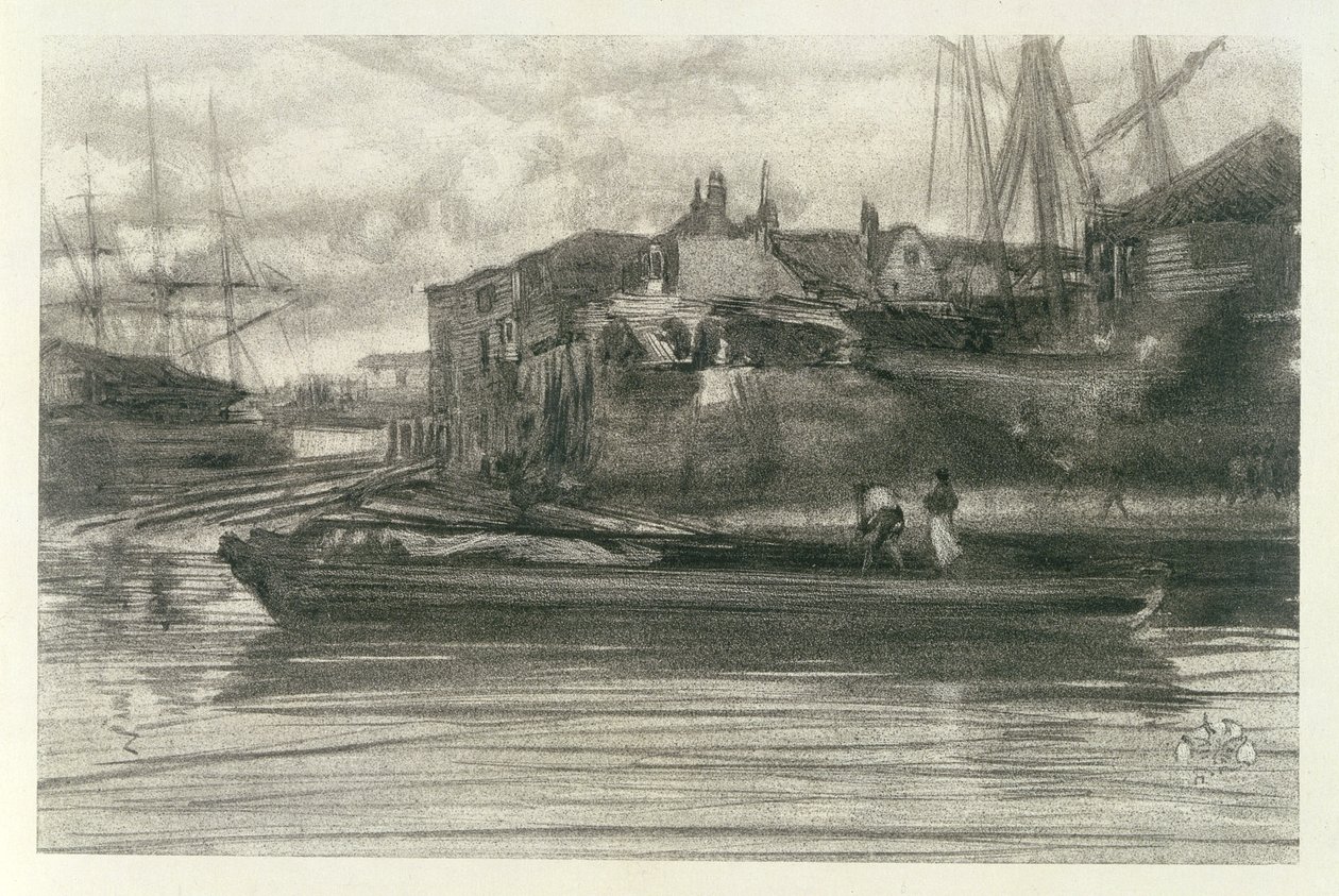 लाइमहाउस, 1878 (लिथोटिन) द्वारा जेम्स एबॉट मैकनील व्हिस्लर