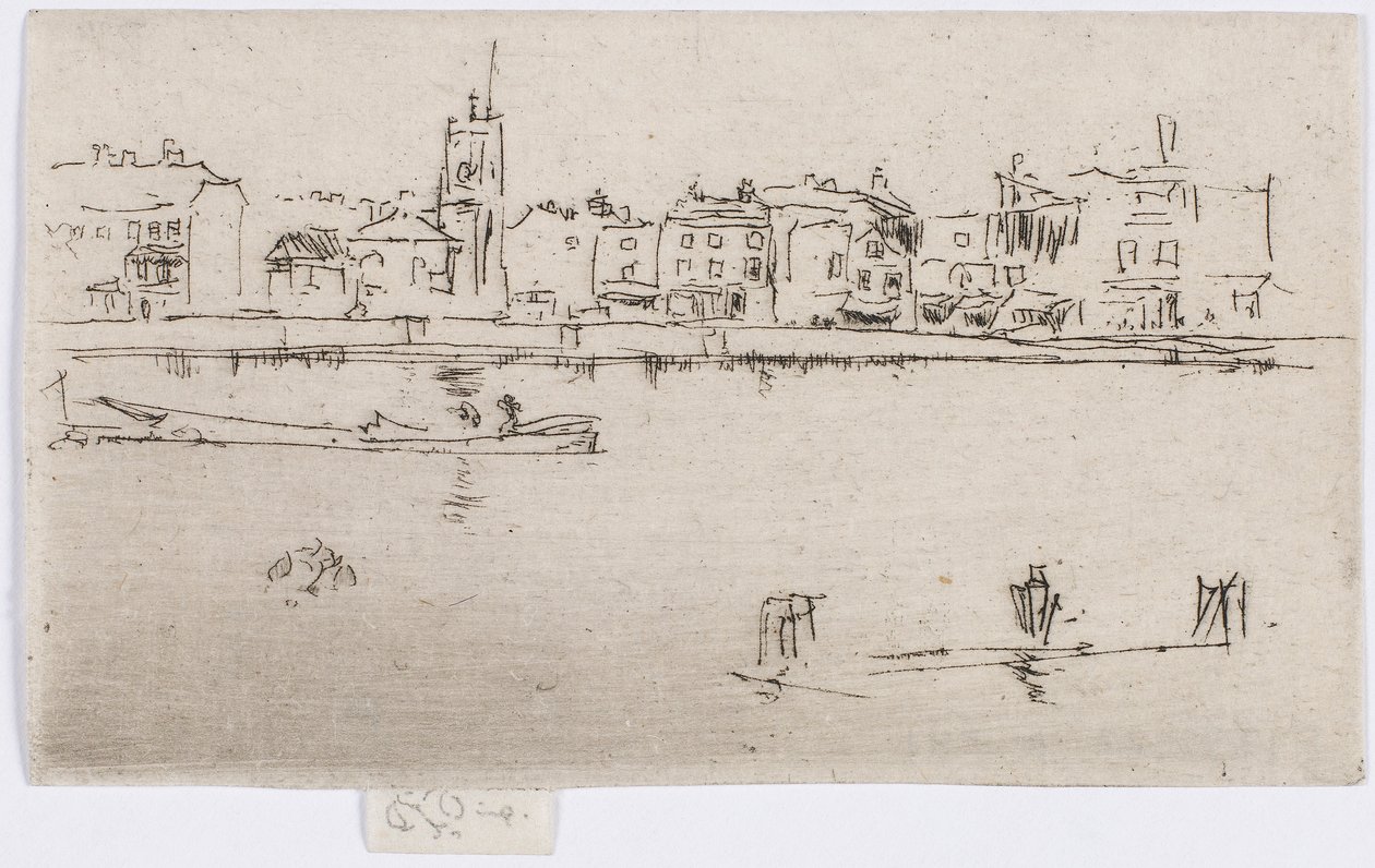 लिटिल चेल्सी मेमोरियल, 1887। द्वारा जेम्स एबॉट मैकनील व्हिस्लर