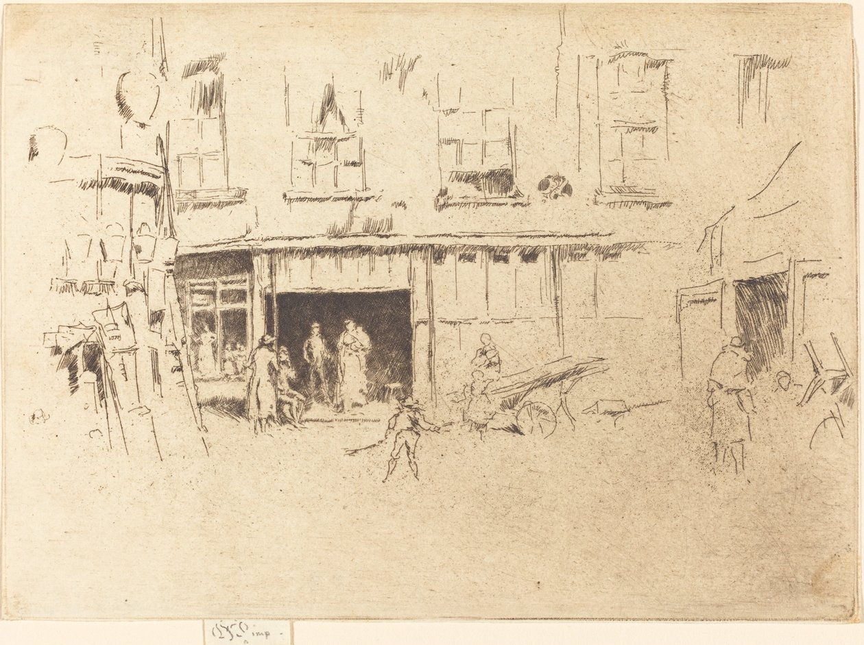 लिटिल कोर्ट, सी. 18801881। द्वारा जेम्स एबॉट मैकनील व्हिस्लर