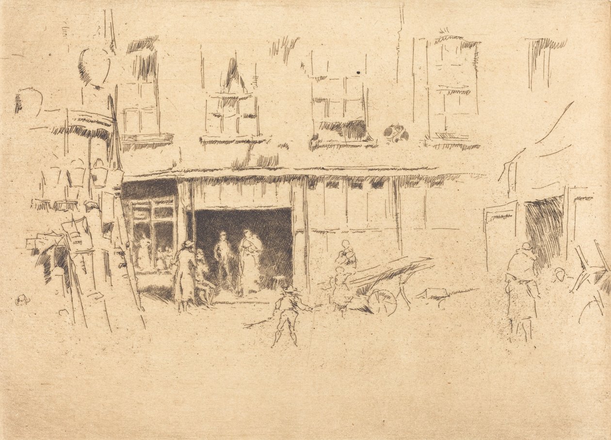 लिटिल कोर्ट, सी. 18801881। द्वारा जेम्स एबॉट मैकनील व्हिस्लर