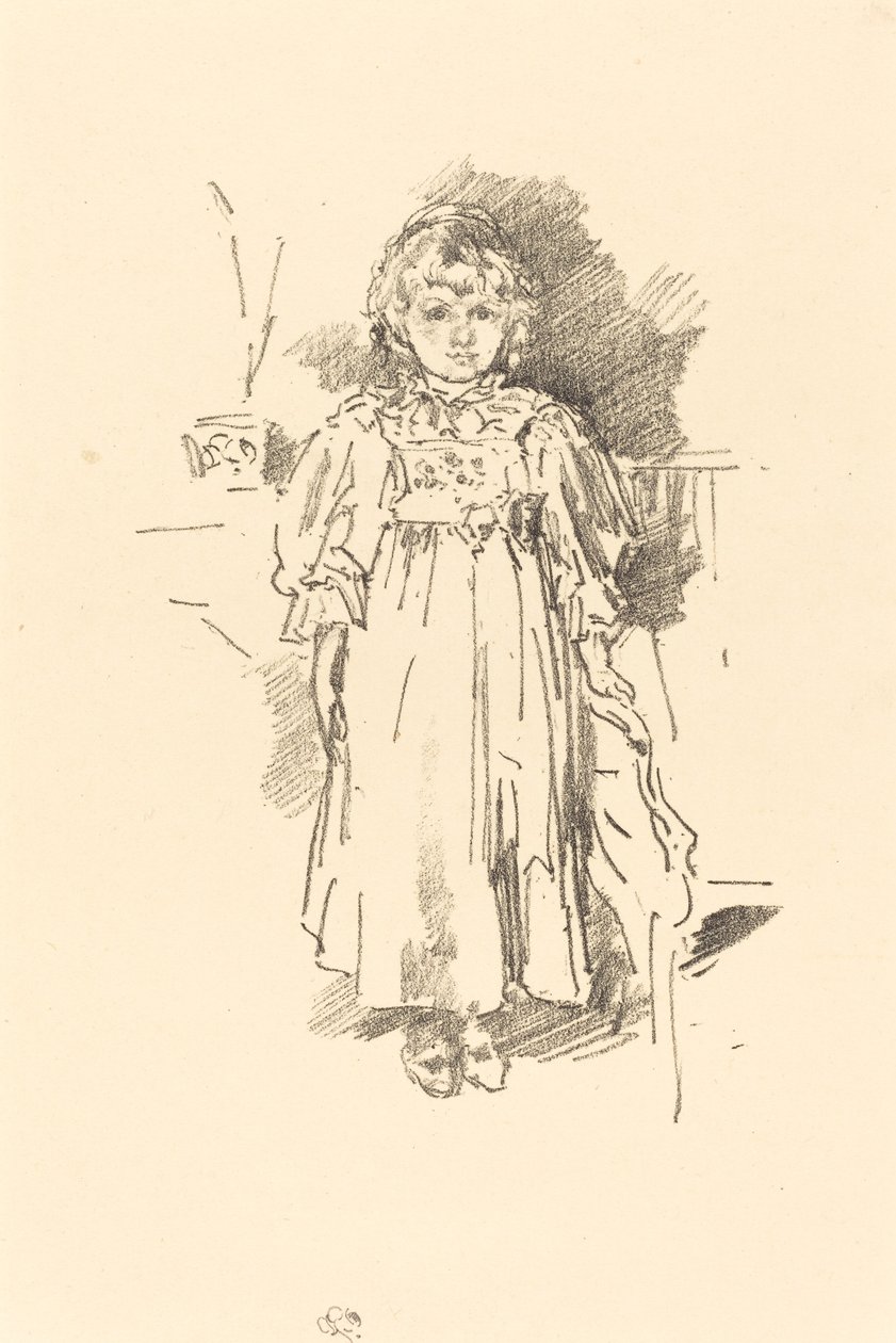 लिटिल एवलिन, 1896। द्वारा जेम्स एबॉट मैकनील व्हिस्लर