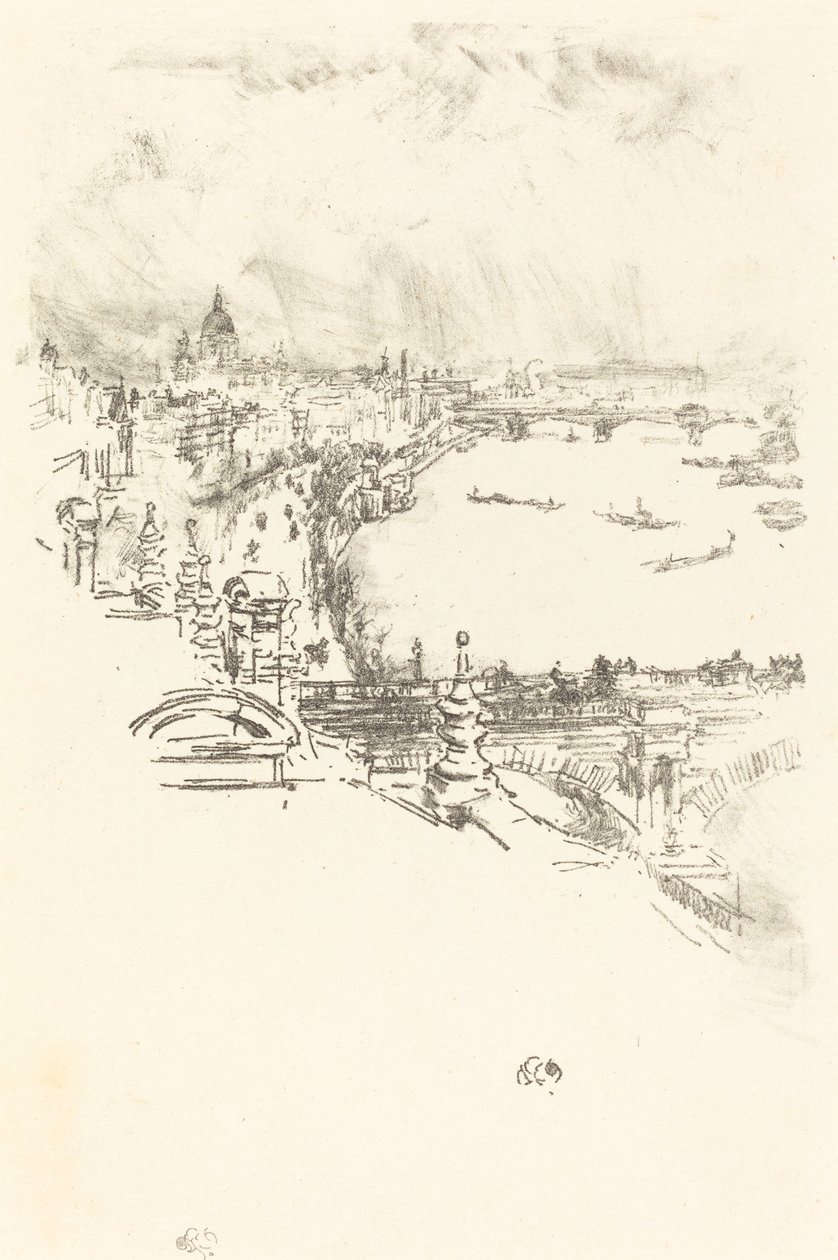 लिटिल लंदन, 1896। द्वारा जेम्स एबॉट मैकनील व्हिस्लर