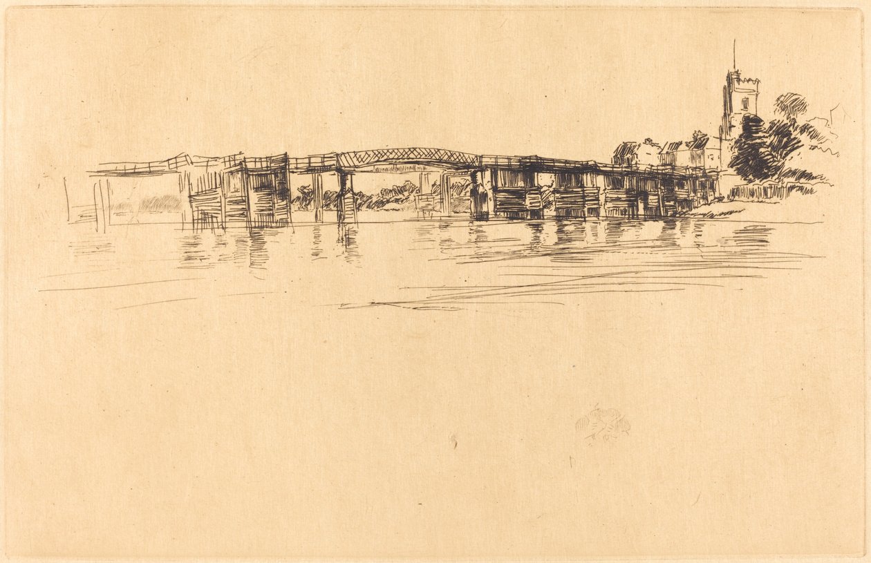 लिटिल पुटनी नंबर 1, 1879। द्वारा जेम्स एबॉट मैकनील व्हिस्लर