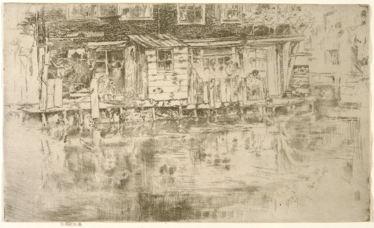 लॉन्ग हाउस, डायर्स, एम्स्टर्डम, 1889 द्वारा जेम्स एबॉट मैकनील व्हिस्लर