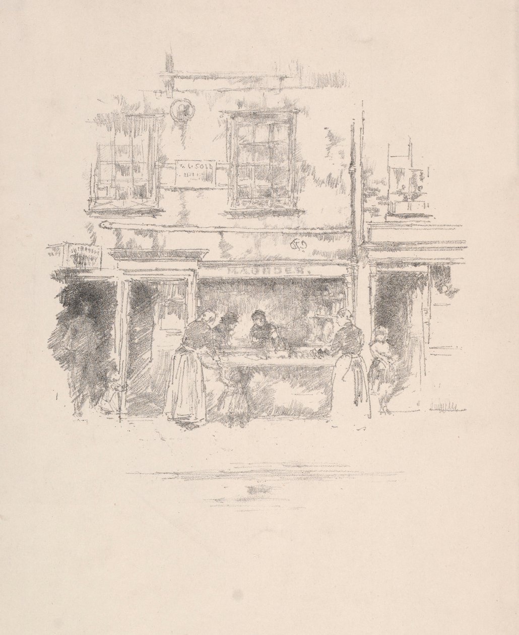 Maunders मछली की दुकान, चेल्सी, 1890। द्वारा जेम्स एबॉट मैकनील व्हिस्लर