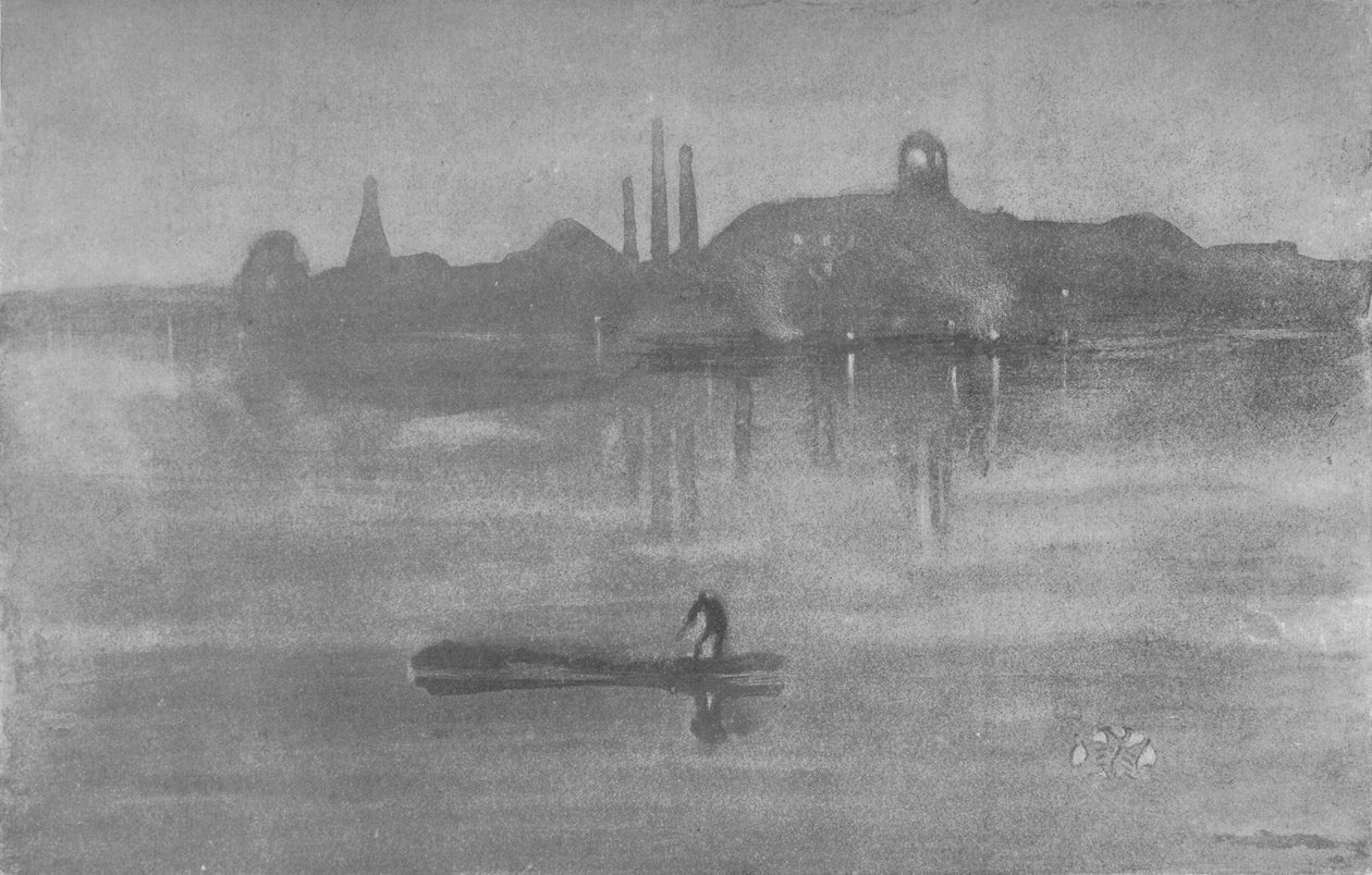 निशाचर: द थेम्स एट बैटरसी, 1878, 1904 द्वारा जेम्स एबॉट मैकनील व्हिस्लर