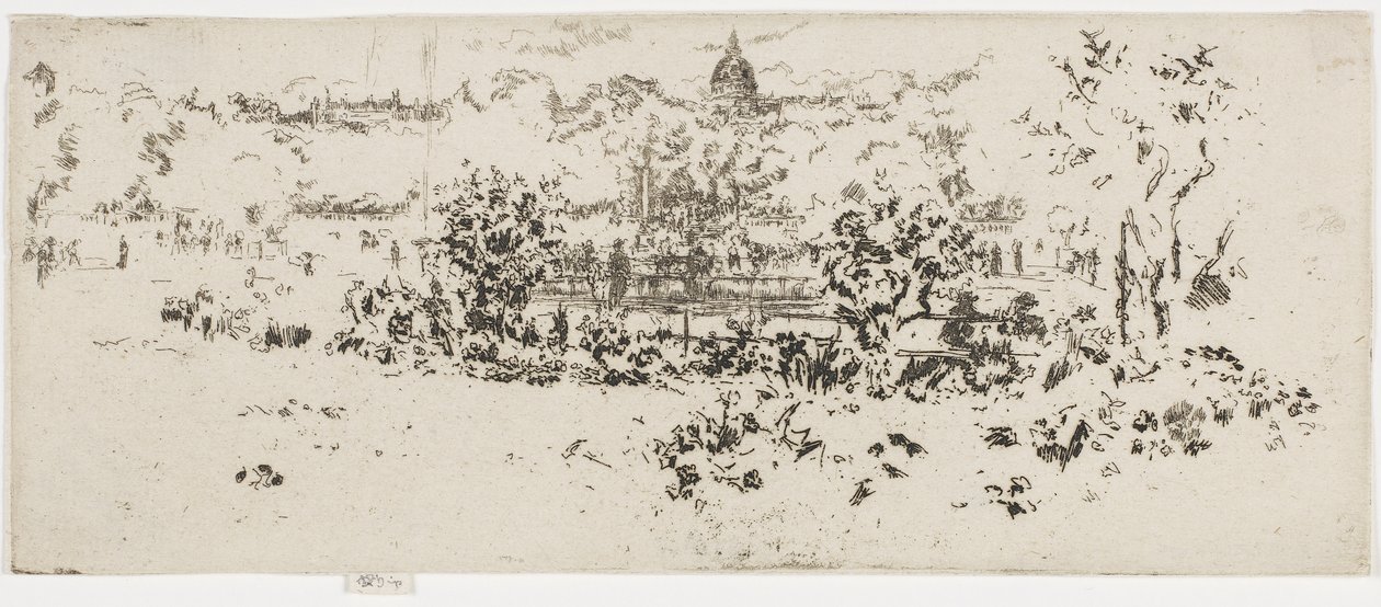 पेंथियन, लक्समबर्ग गार्डन, c.1892-93 (कागज पर नक़्क़ाशी द्वारा जेम्स एबॉट मैकनील व्हिस्लर