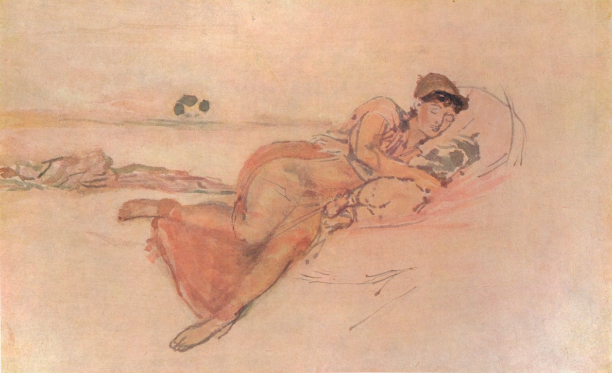 पिंक एंड रोज़, द मदर्स स्लीप, c1895, 1904 द्वारा जेम्स एबॉट मैकनील व्हिस्लर