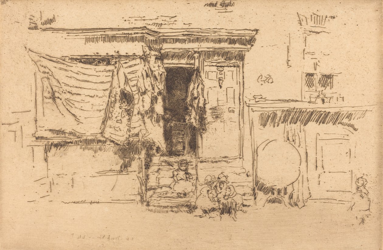 रैग-शॉप, मिलमैन की पंक्ति, सी। 18861888। द्वारा जेम्स एबॉट मैकनील व्हिस्लर
