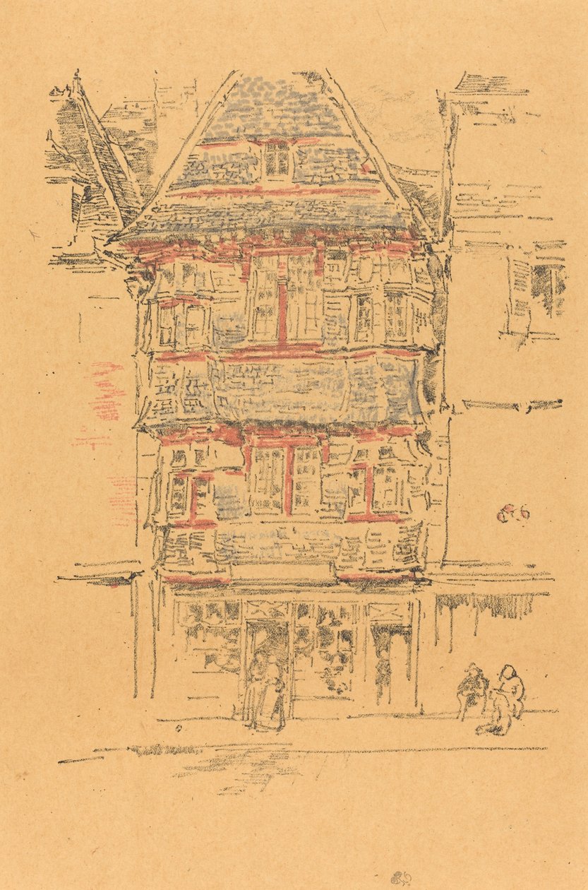 रेड हाउस, पैमपोल, 1893। द्वारा जेम्स एबॉट मैकनील व्हिस्लर