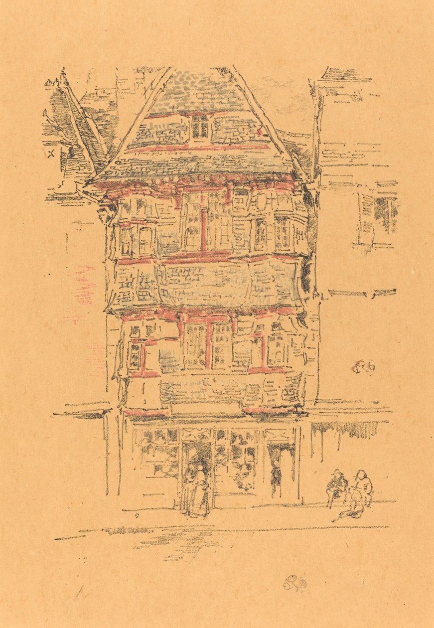 रेड हाउस, पैम्पोल, 1893। द्वारा जेम्स एबॉट मैकनील व्हिस्लर