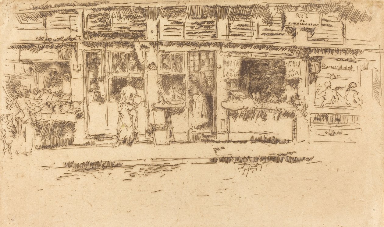 रुए डे ला रोशेफौकॉल्ट, 1893। द्वारा जेम्स एबॉट मैकनील व्हिस्लर