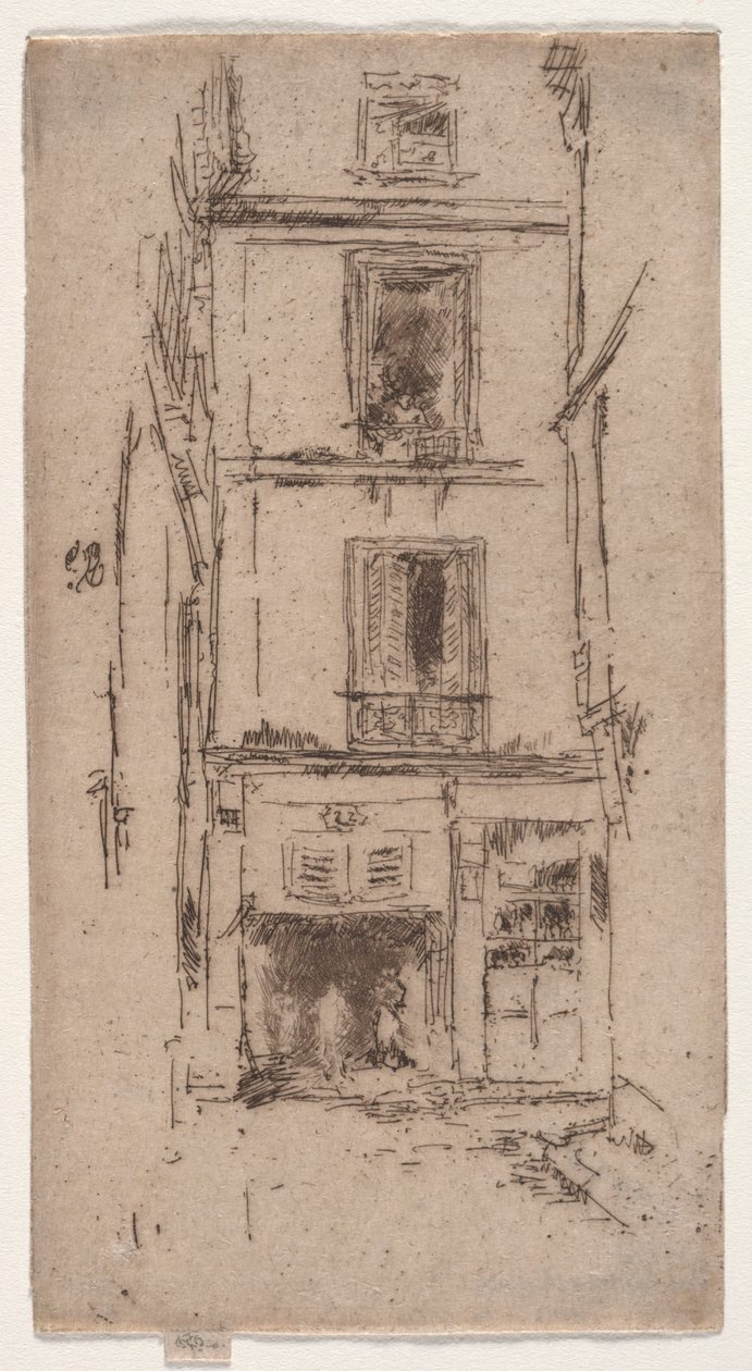 Rue des Bons Enfants, Tours। द्वारा जेम्स एबॉट मैकनील व्हिस्लर