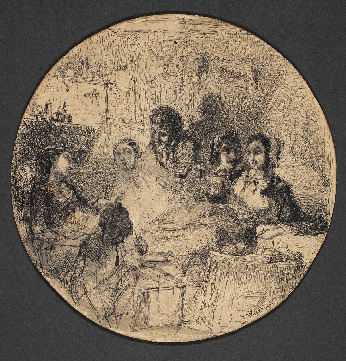 बोहेमियन लाइफ, 1855-57 से दृश्य द्वारा जेम्स एबॉट मैकनील व्हिस्लर