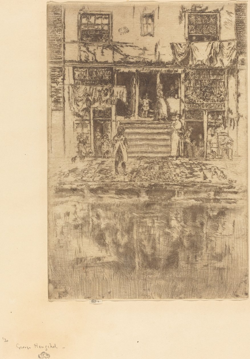 कदम, एम्स्टर्डम, 1889। द्वारा जेम्स एबॉट मैकनील व्हिस्लर