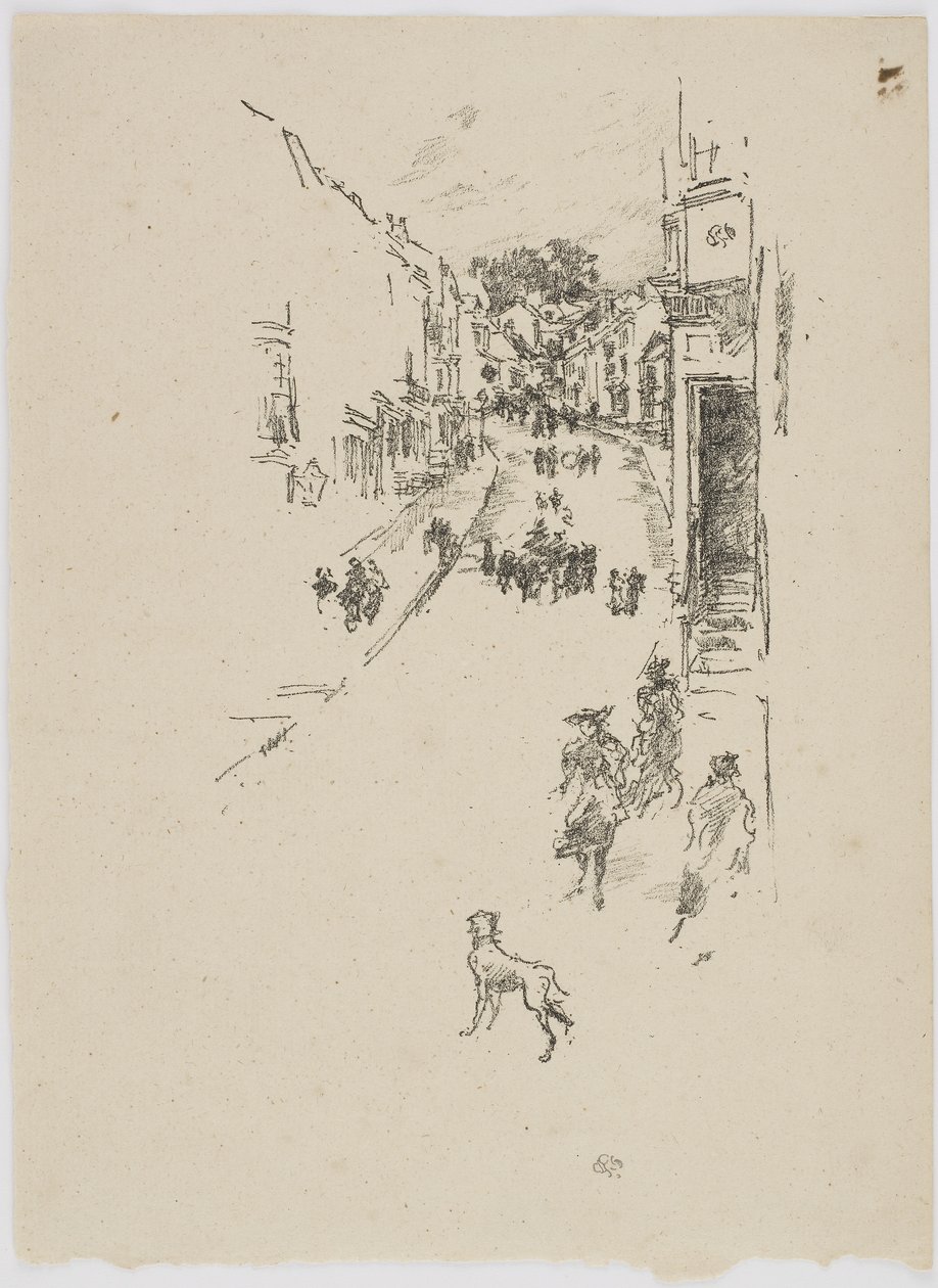 रविवार, लाइम रेजिस, 1895 (कागज पर लिथो) द्वारा जेम्स एबॉट मैकनील व्हिस्लर