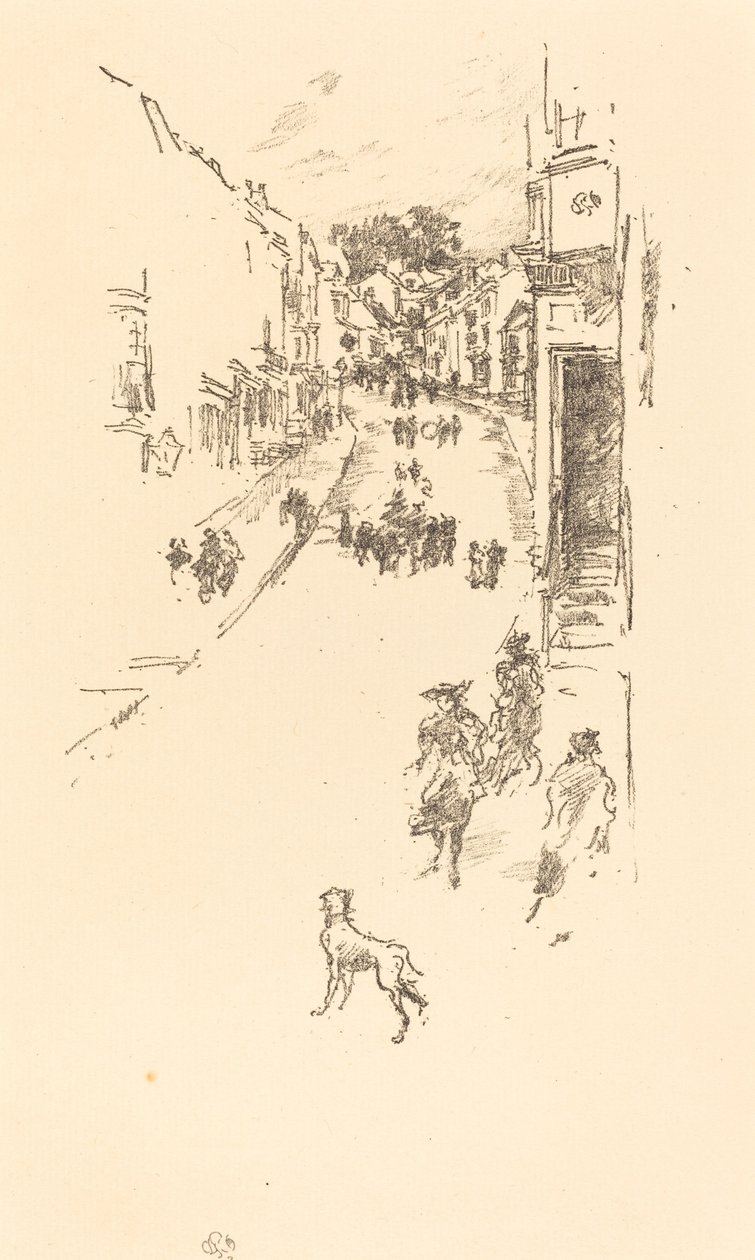 रविवार, लाइम रेजिस, 1895। द्वारा जेम्स एबॉट मैकनील व्हिस्लर