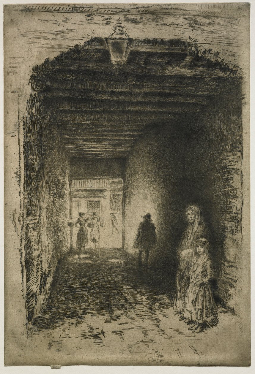 भिखारियों, 1880। द्वारा जेम्स एबॉट मैकनील व्हिस्लर