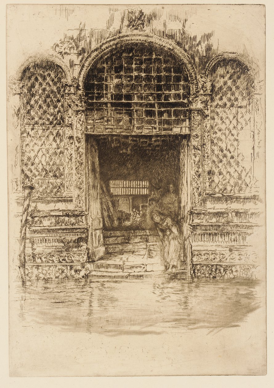 द डोरवे, 1879-1880। द्वारा जेम्स एबॉट मैकनील व्हिस्लर