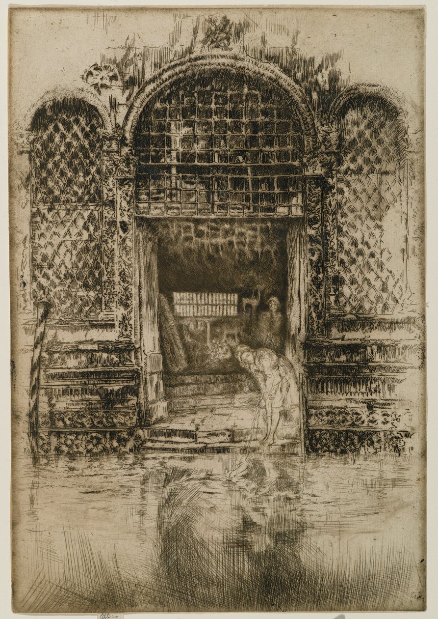 डोरवे, 1880 (कागज पर नक़्क़ाशी और ड्राईपॉइंट) द्वारा जेम्स एबॉट मैकनील व्हिस्लर