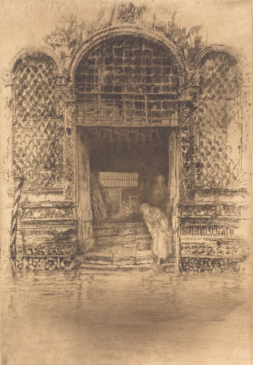 द डोरवे, 1880। द्वारा जेम्स एबॉट मैकनील व्हिस्लर