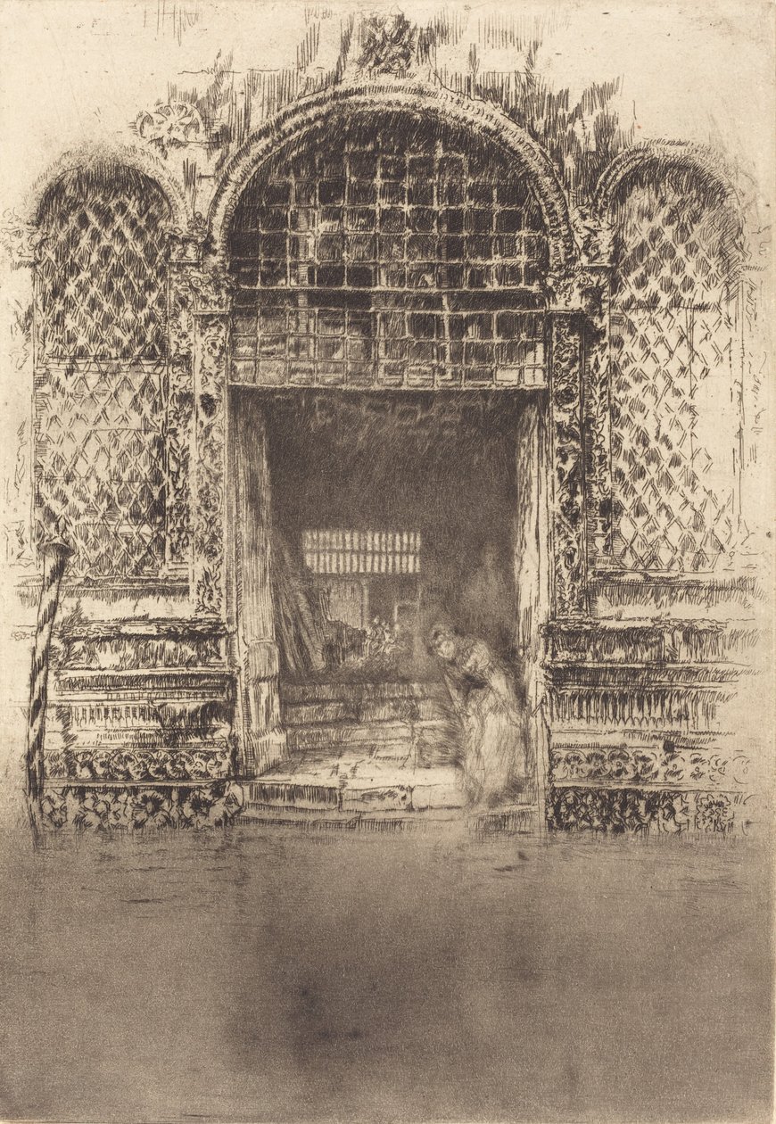 द डोरवे, 1880। द्वारा जेम्स एबॉट मैकनील व्हिस्लर