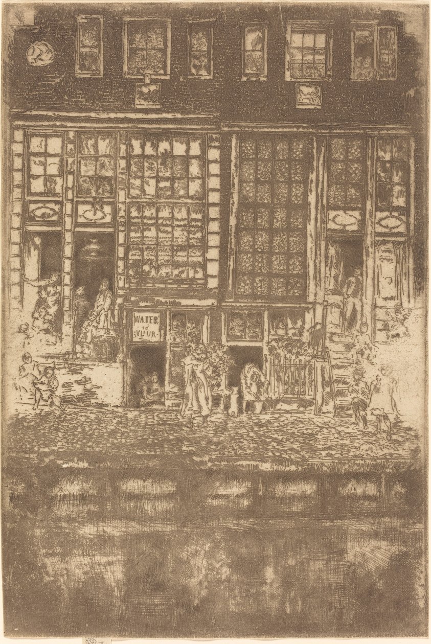 कशीदाकारी परदा, 1889। द्वारा जेम्स एबॉट मैकनील व्हिस्लर